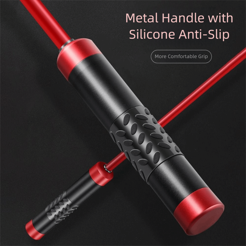Jump Rope Speed Bearing - Alüminyum Alaşımlı, Ağırlıklı, 300 cm Uzunluğunda,